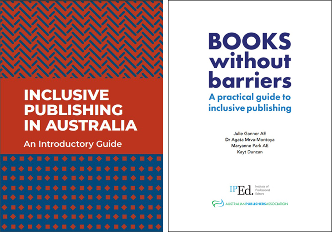 <Inclusive Publishing in Australia: An Introductory Guide>, <Books Without Barriers: A Practical Guide to Inclusive Publishing(2023)>